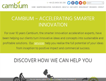 Tablet Screenshot of cambiumllp.com